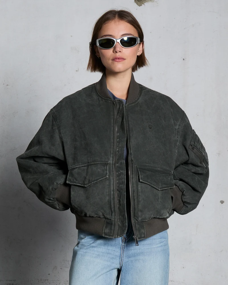 Workestra Bomberjacke - Rinsed Black