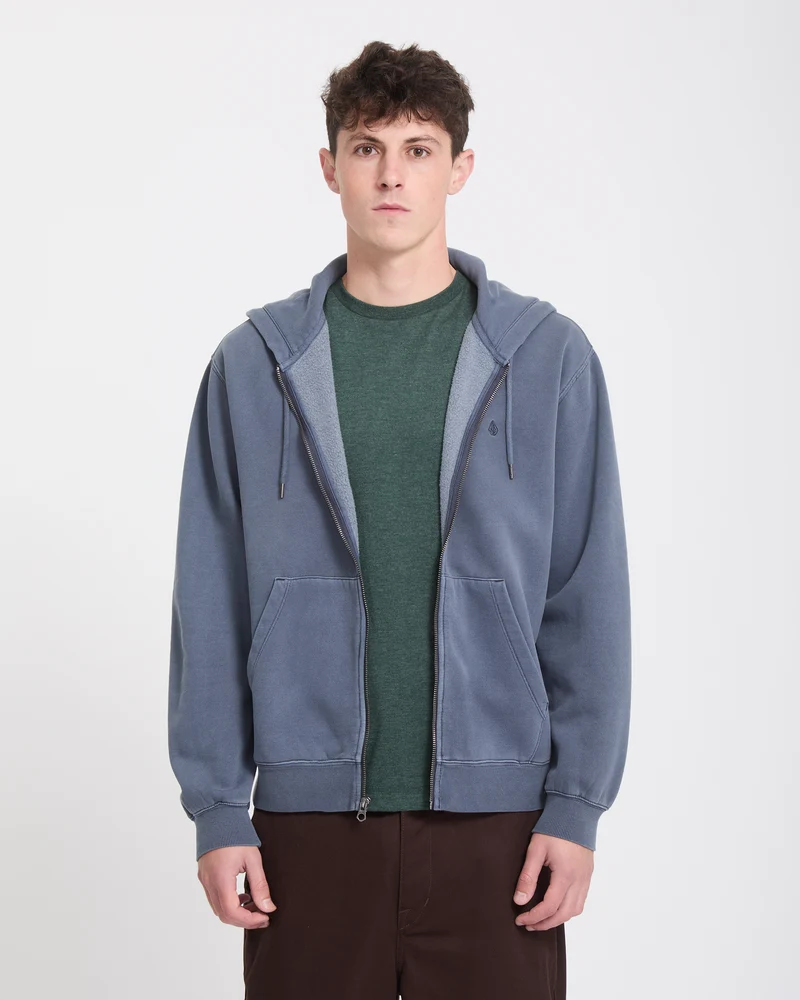 Single Stone Zip Sweatshirt - Storm Blue