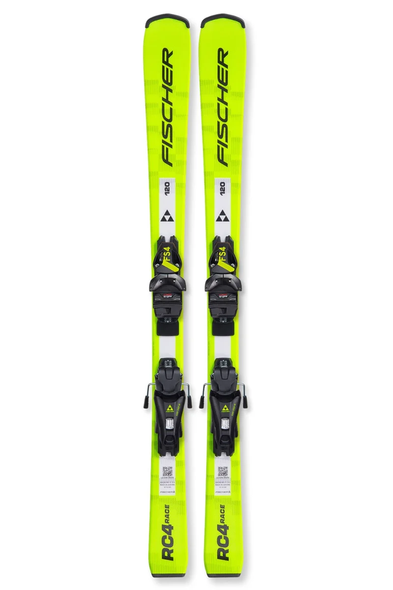 Fischer RC4 Race JR CA Skis + FS 4 CA JRS Bindings - Kids' - 26/27