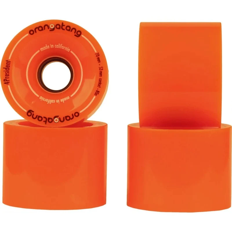 Orangatang: 70mm 80a 4President Longboard Skateboard Wheels (Orange)
