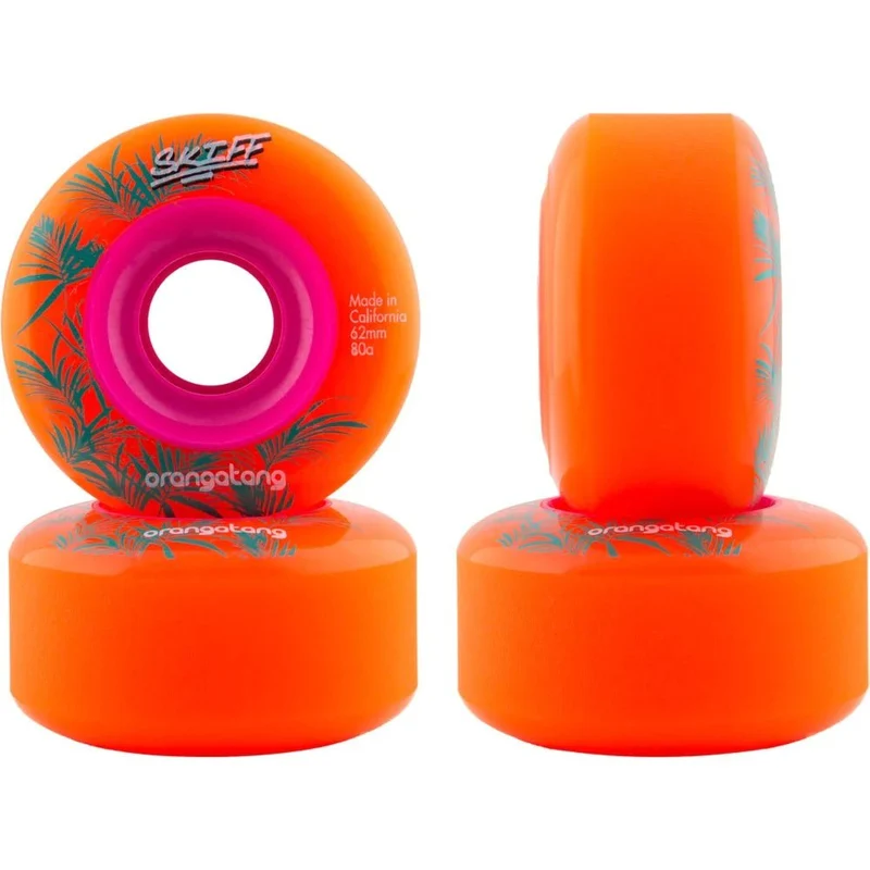 Orangatang: 62mm 80a Skiff Longboard Skateboard Wheel (Orange)