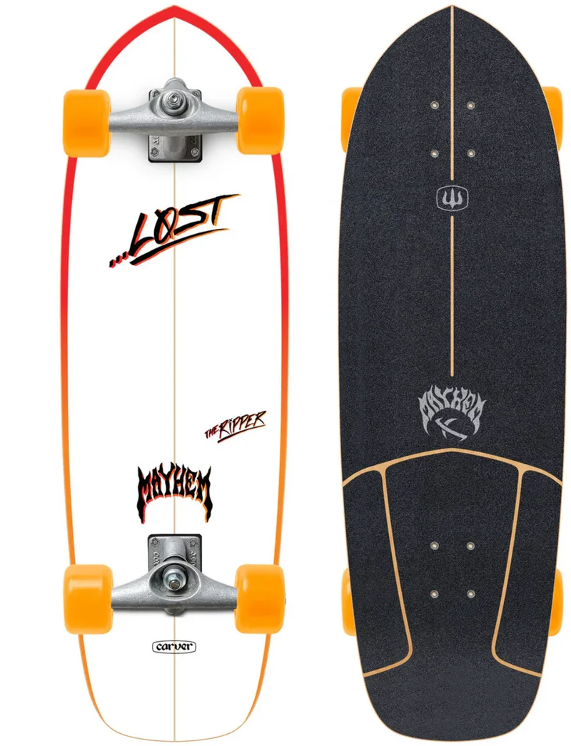 Carver: 30.75" …Lost Ripper CX Surfskate Complete
