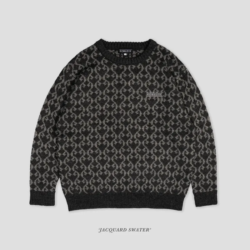 Nomadik - Jaquard Sweater gray