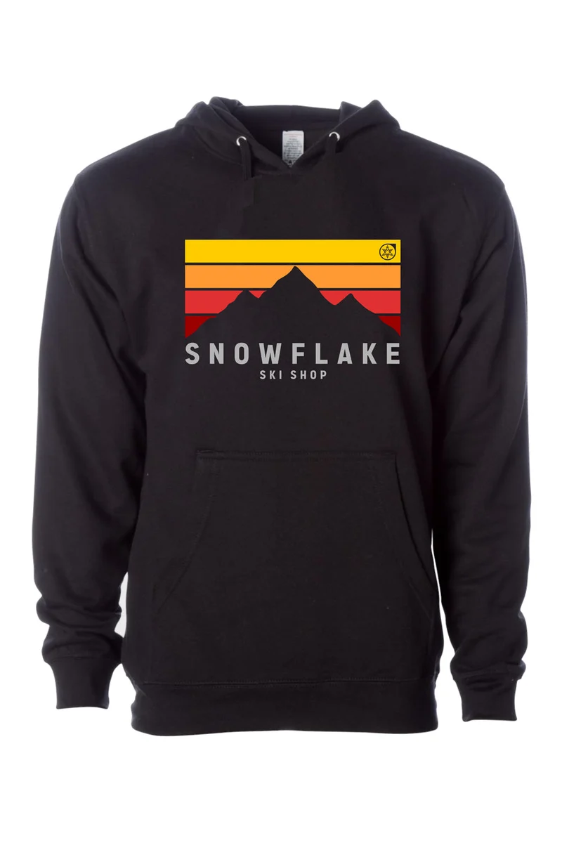 Snowflake Ski Shop Mountain Hoodie - Adult