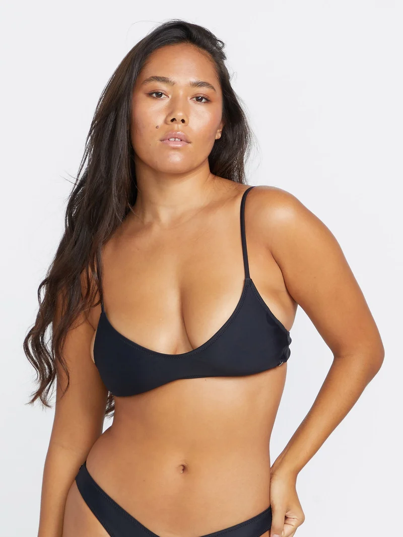 Simply Solid Bikini Top - BLACK
