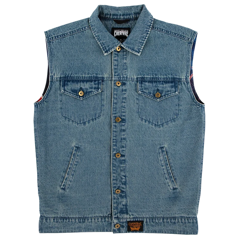 Cannibal Corpse Light Denim Vest