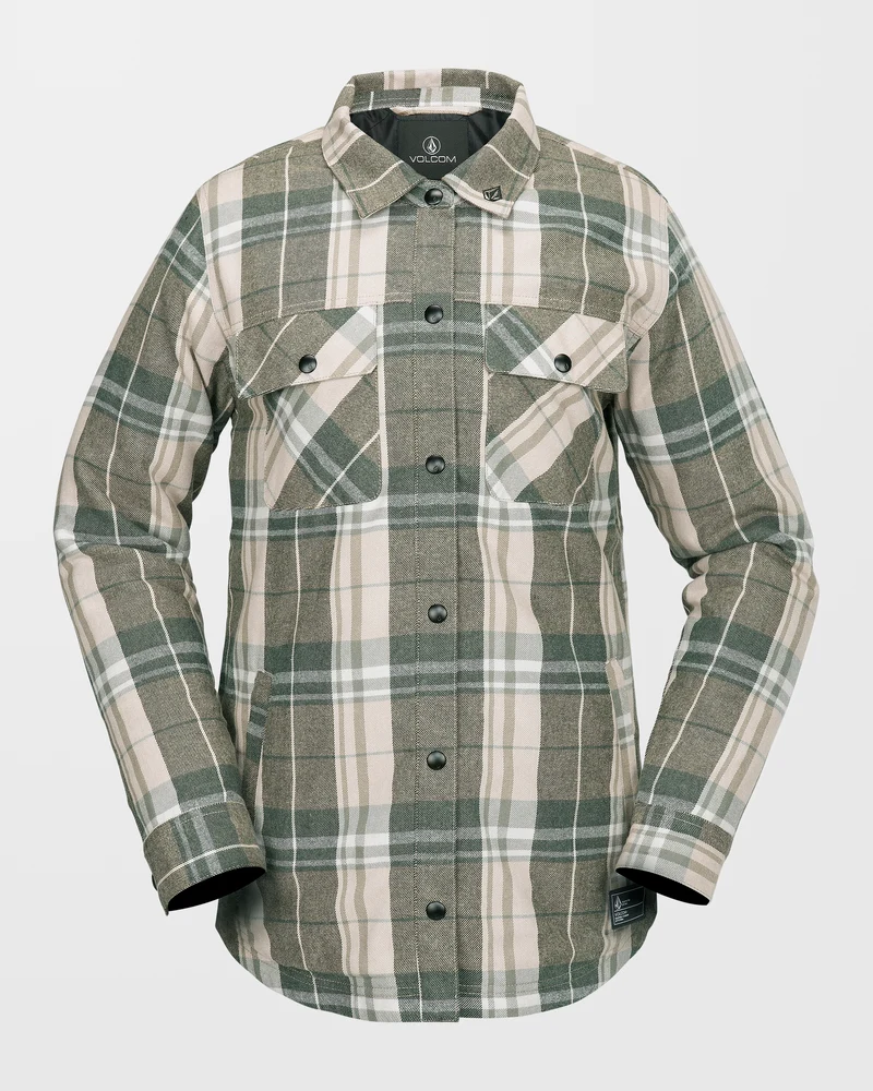 Insulated Riding Flannel Jacke - Sand
