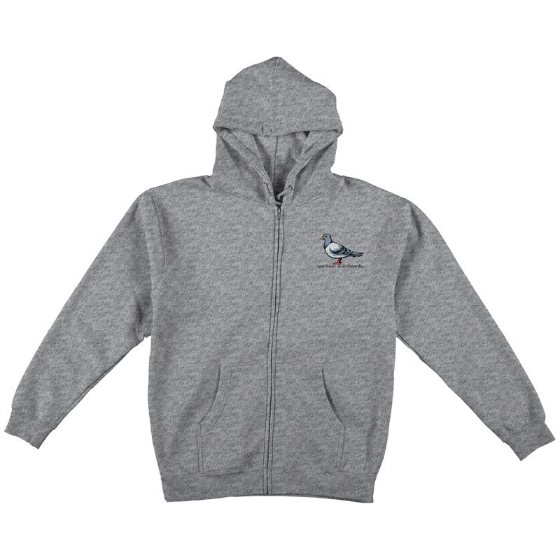 Lil Pigeon Embroidery Zip Hoodie