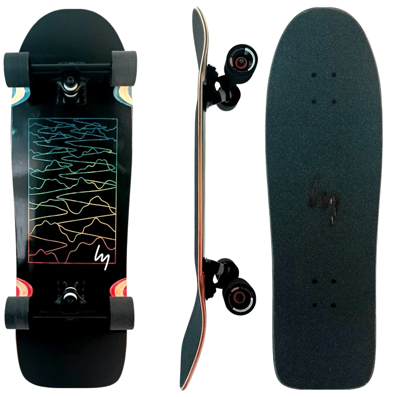 Landyachtz: DITCH LIFE BLACK SINE WAVE Complete