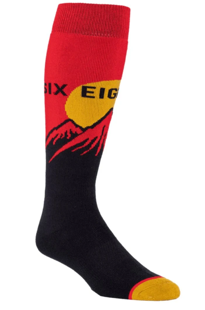 686: Sunrise Red Snowboard Sock