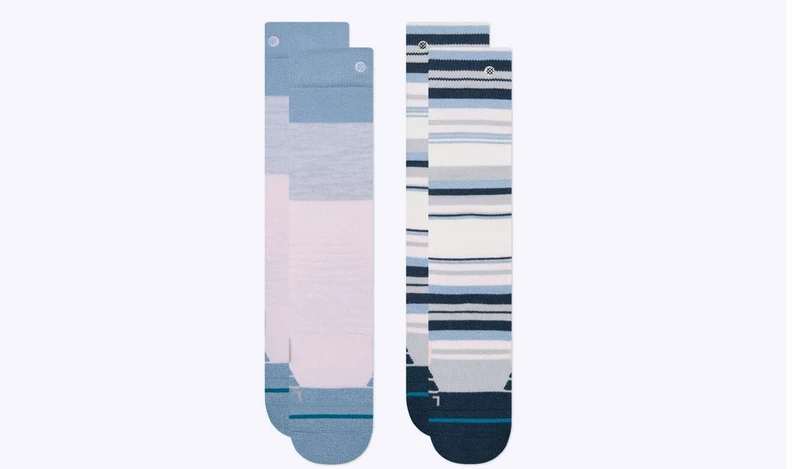 Stance: Block 2 Pack Pink Kids Snow Sock