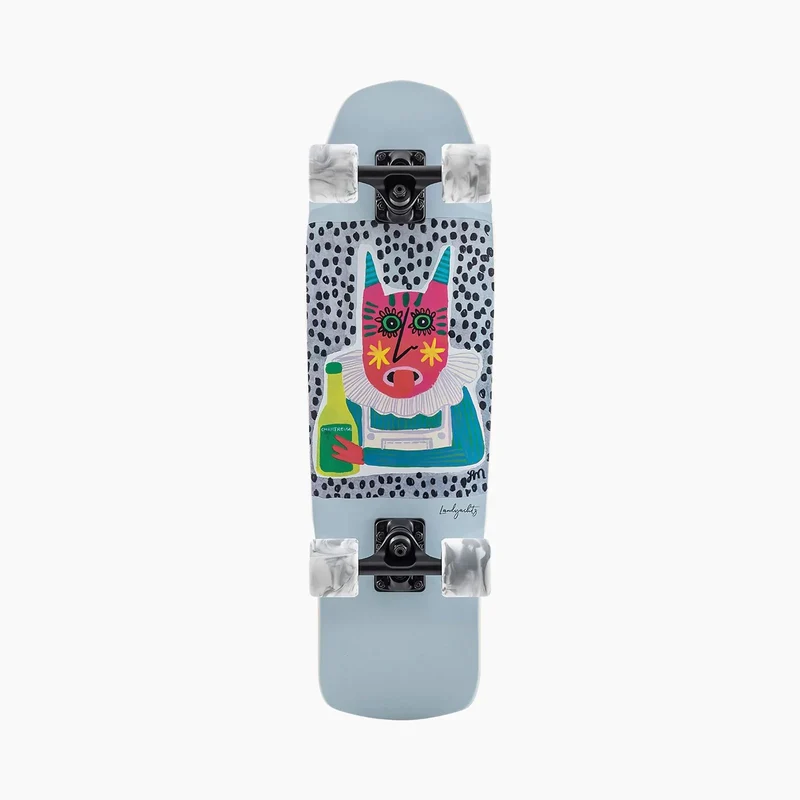 Landyachtz: Dinghy SHAPE 9 CHARTREUSE Longboard Skateboard Complete