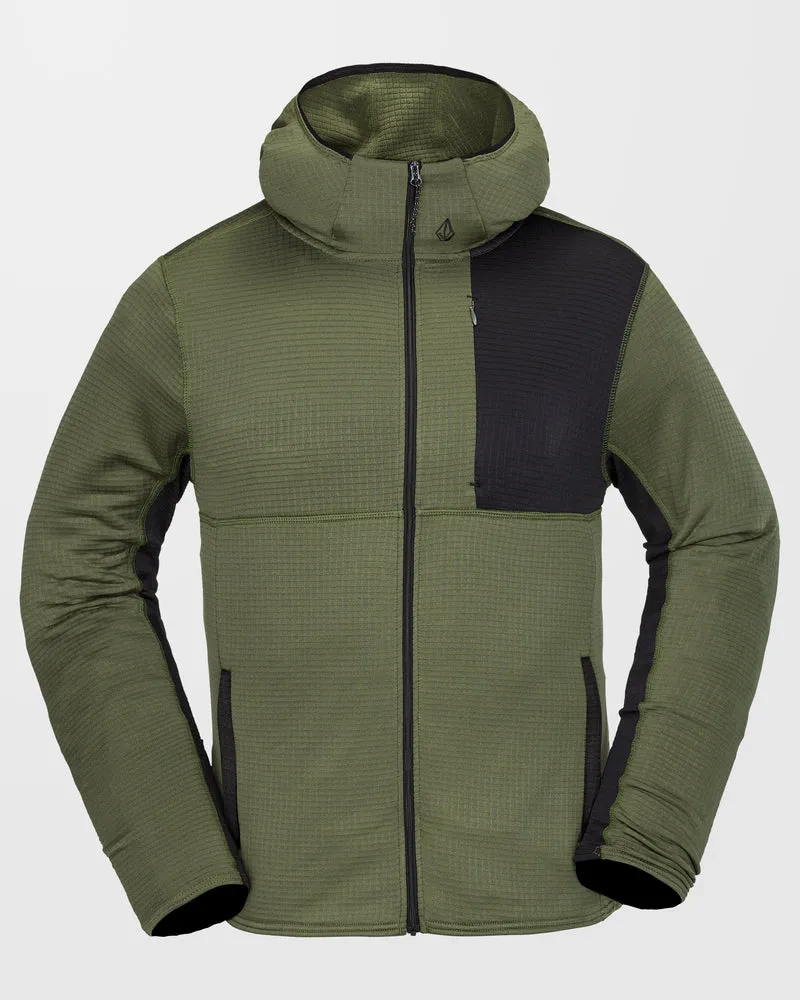 Gridlock Full Zip Kapuzenpullover - Ivy