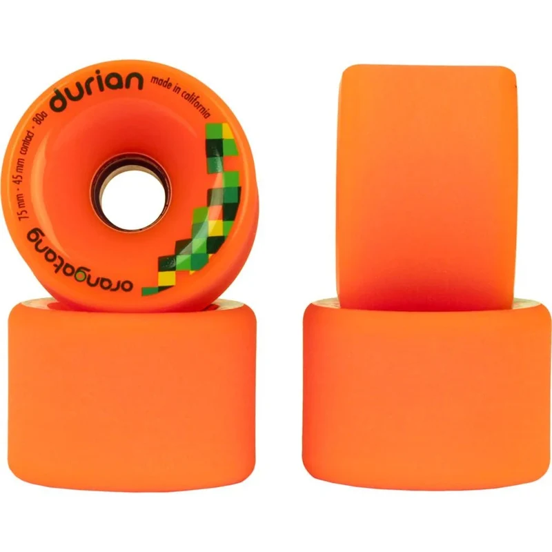 Orangatang: 75mm 80a Durian Longboard Skateboard Wheels (Orange)