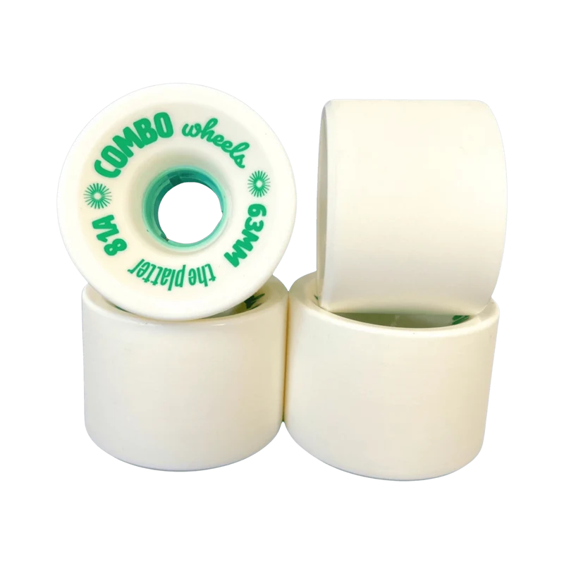 Combo Wheels: 63mm Platter Longboard Skateboard Wheels