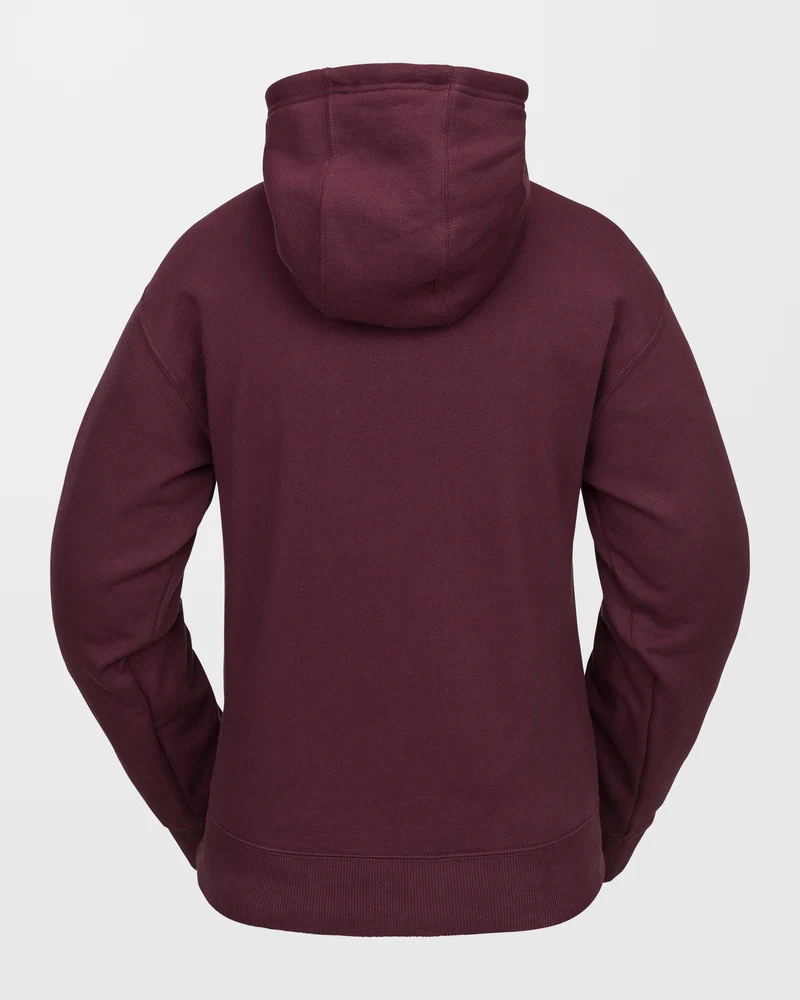 Costus Fleece Kapuzenpullover - Burgundy
