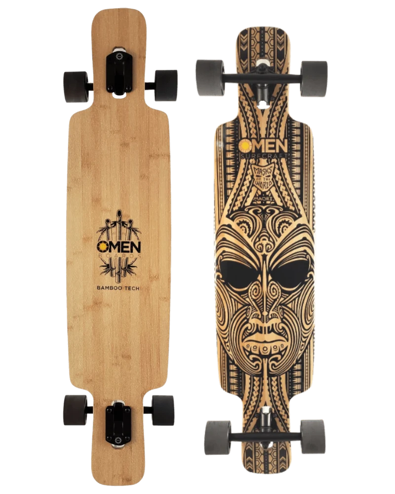 Omen: 41.5" Maori Mask Longboard Complete