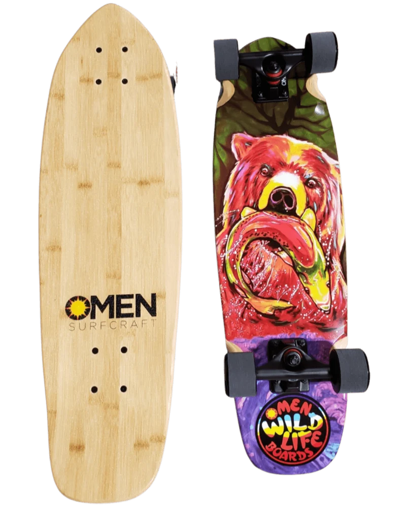 Omen: 29" Fisher King Longboard Skateboard Complete