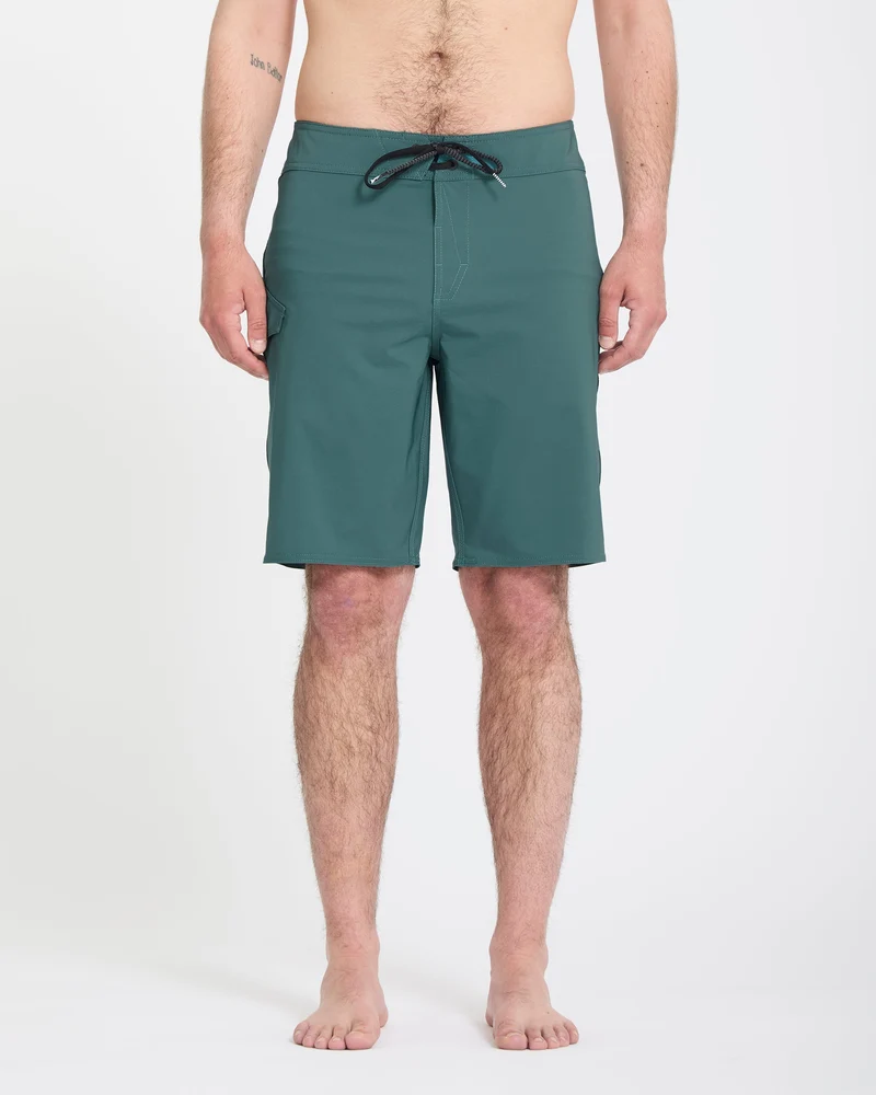 Lido Solid Mod 20" Boardshorts - Rifle Green