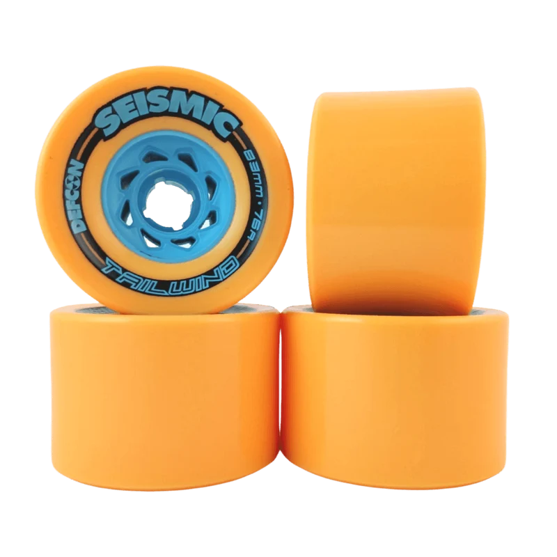 Seismic: 83mm 76a TAILWIND Longboard Wheels (Mango)