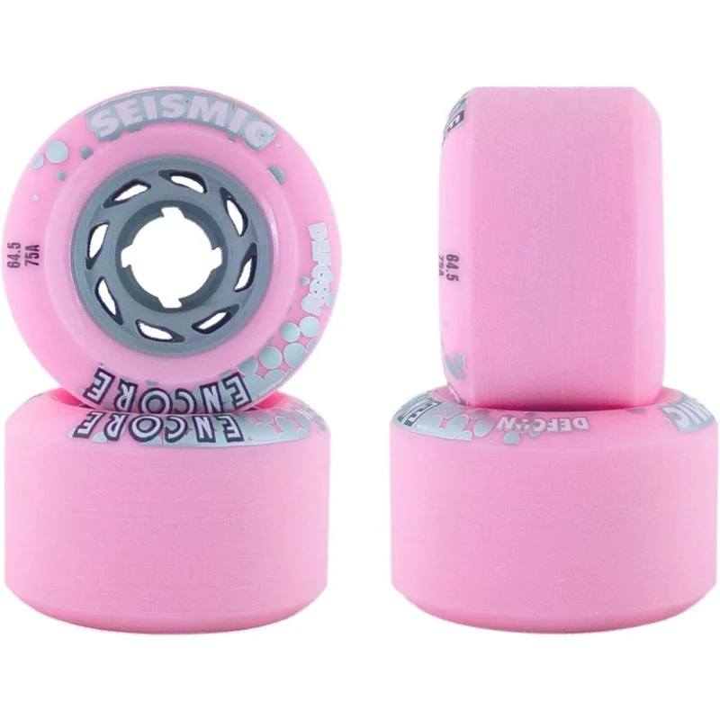 Seismic: 64.5mm 75a Encore Longboard Wheel (Bubblegum)
