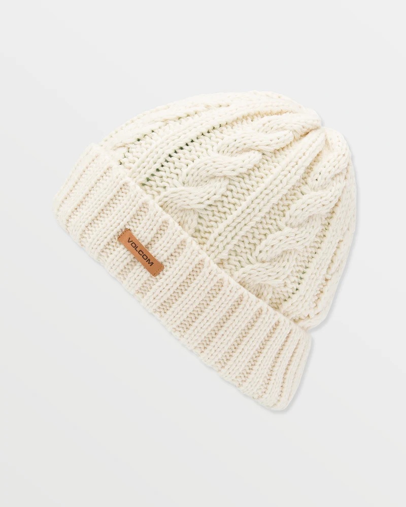 Stone Knit Beanie - Bone