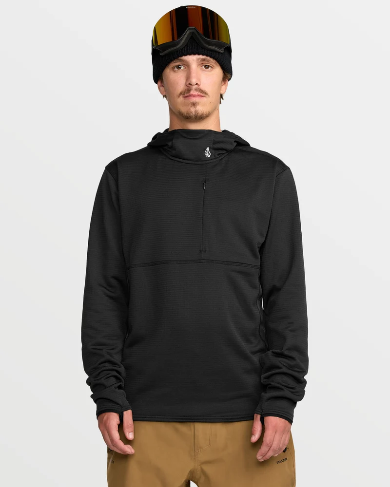 Gridlock Kapuzenpullover - Black