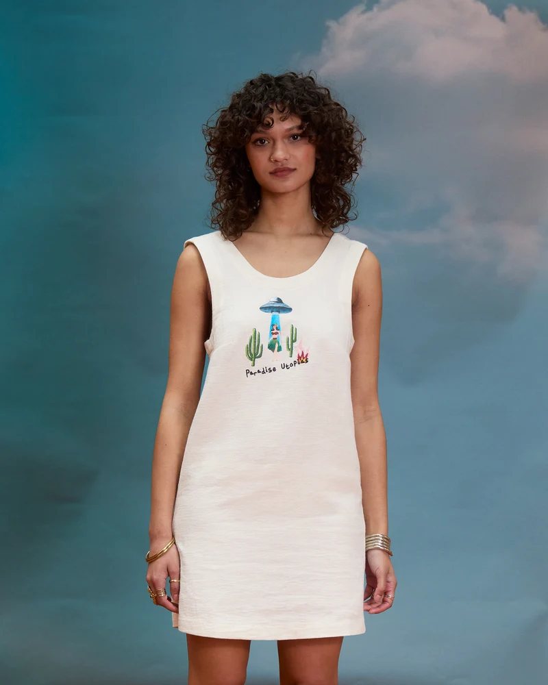 Mickey Mason Kleid - Dirty White