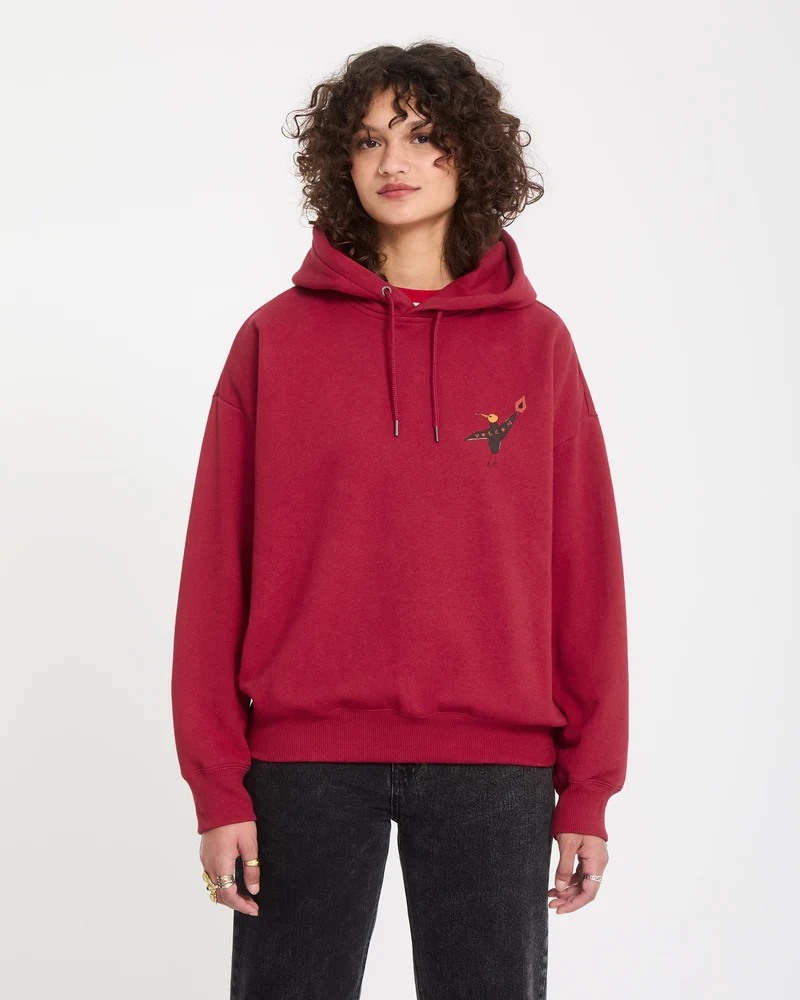 Moove On Hoodie - Deep Red