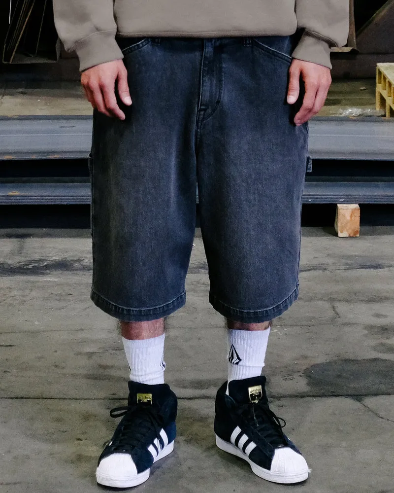 Kraftsman II 24" Denim-Shorts - Black Grey