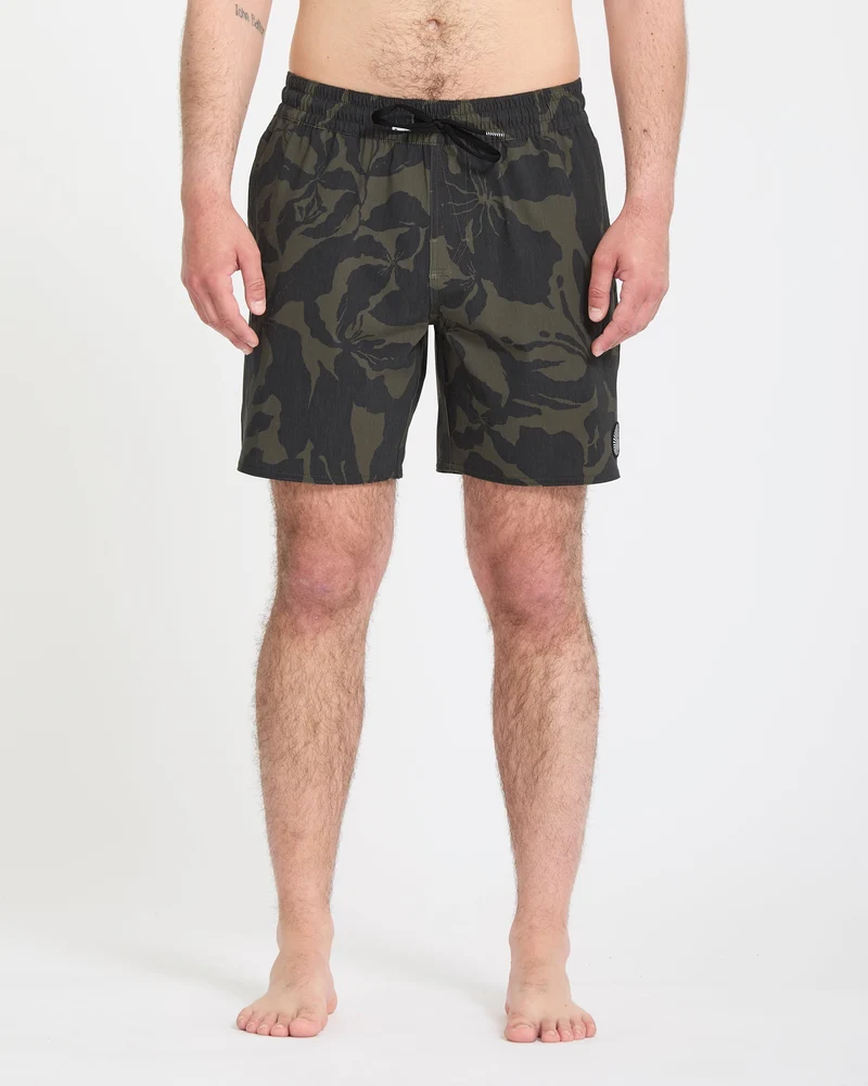 Psyche Cotton Trunk 17" Boardshorts - Ivy