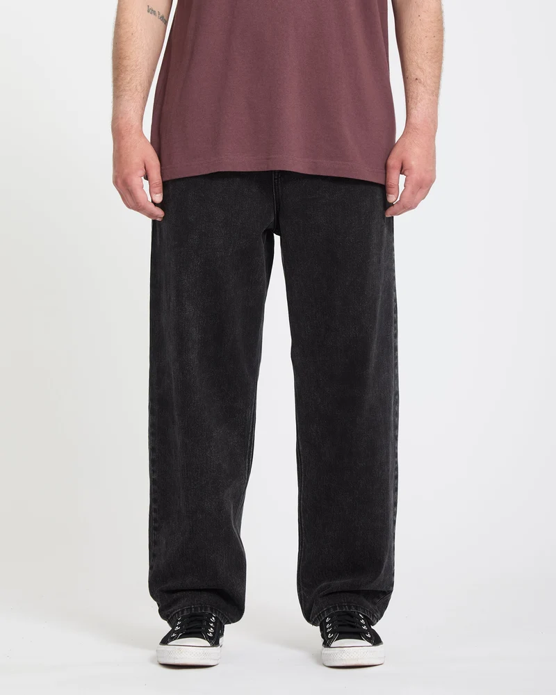 Freazy Loose Elasticated Waist Jeans - Blackity Black