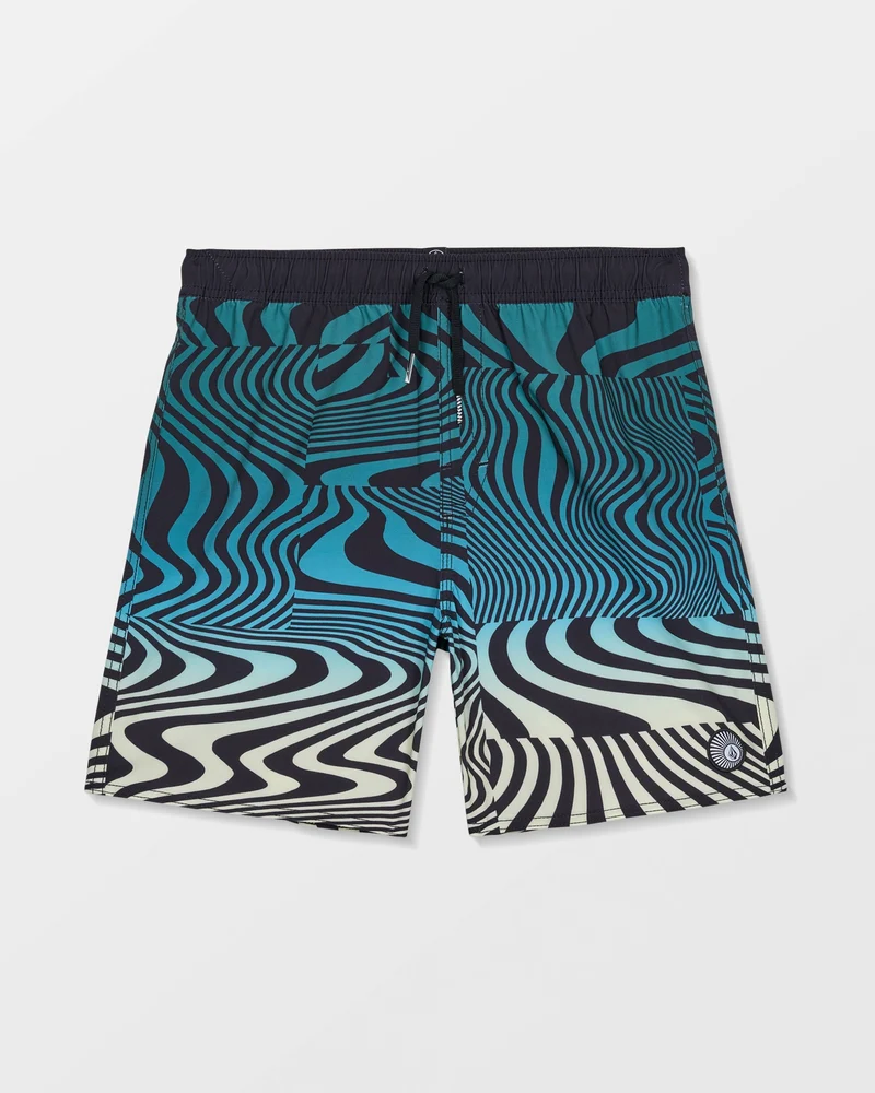 Lido Print Trunk Boardshorts - Rifle Green - (KINDER)
