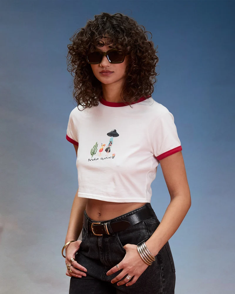 Mickey Mason Crop-Top - Off White