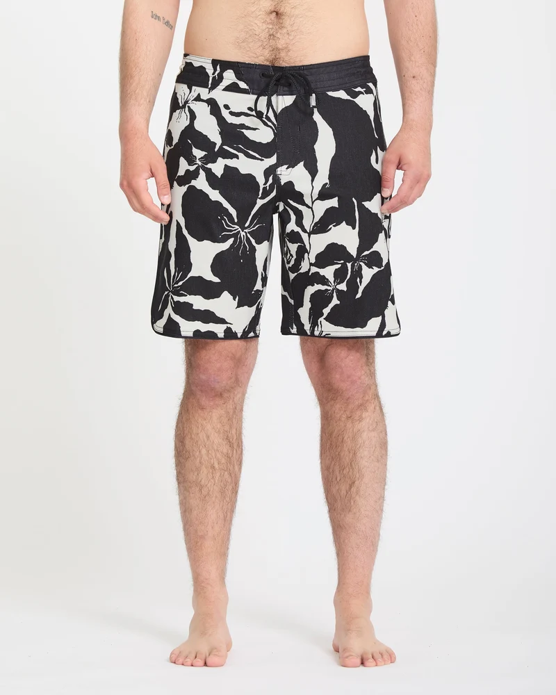 Contact Scallop Stoney 19" Boardshorts - Off White