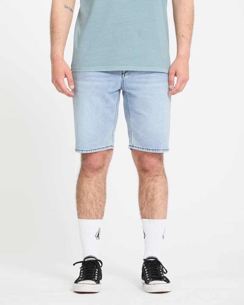Solver Denim Shorts - Worn Light Blue