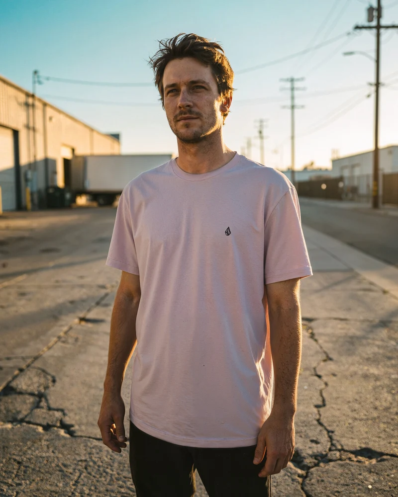 Solid Stone T-Shirt - Bark Brown