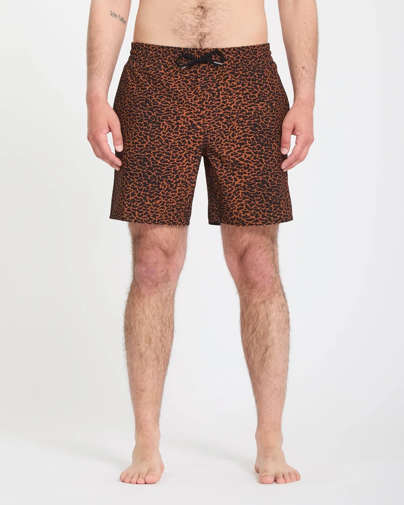 Melange Trunk 17" Boardshorts - Brown Horn