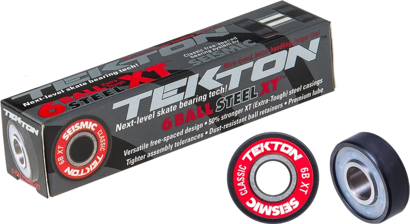 Seismic: TEKTON 6-Ball XT Longboard Bearings (Loose Packed)