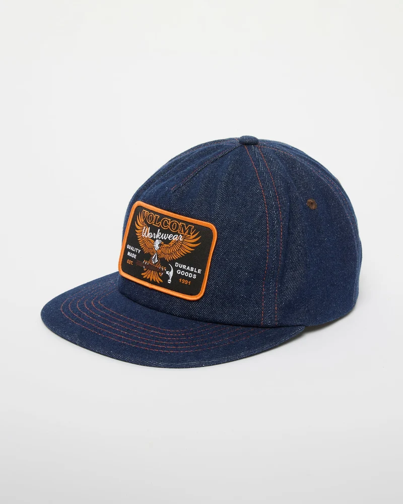 Hammered Workwear Kappe - Dust Bowl Indigo