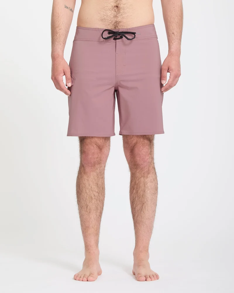 Lido Solid Mod 18" Boardshorts - Stone Rose