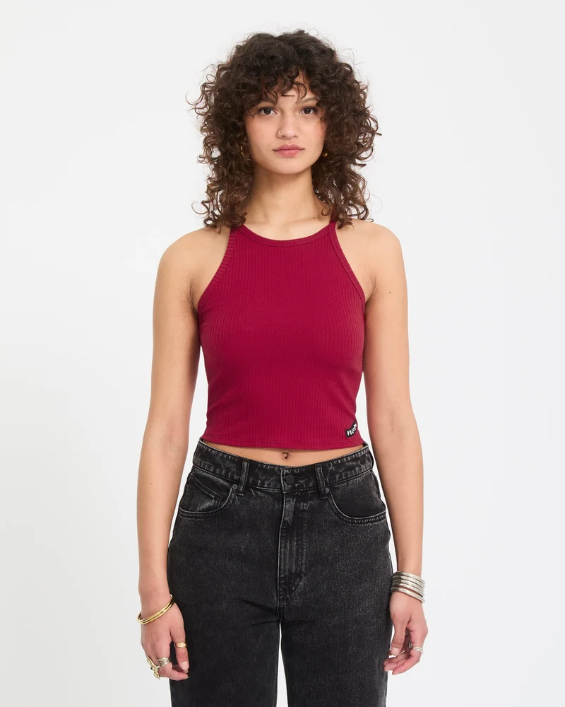 Leelee Tanktop - Deep Red