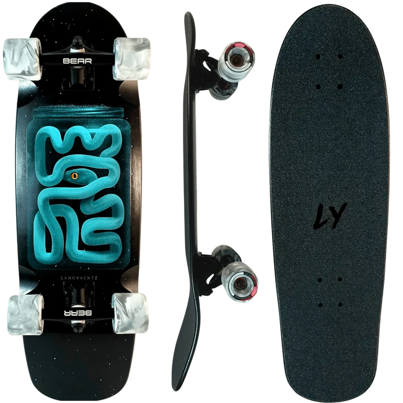 Landyachtz: Tug Boat Midnight Snek Longboard Skateboard Complete