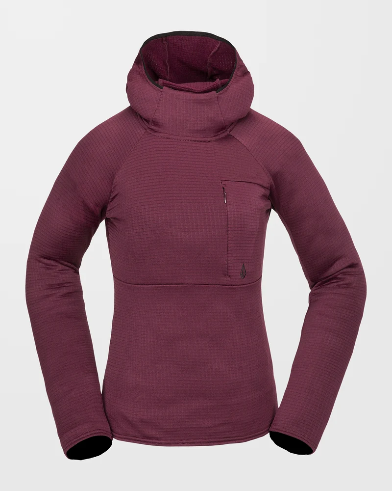 Gridlock Balaclava Kapuzenpullover - Burgundy