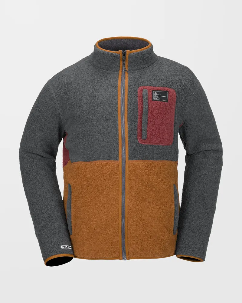 Fleecer Full Zip Jacke - Charcoal