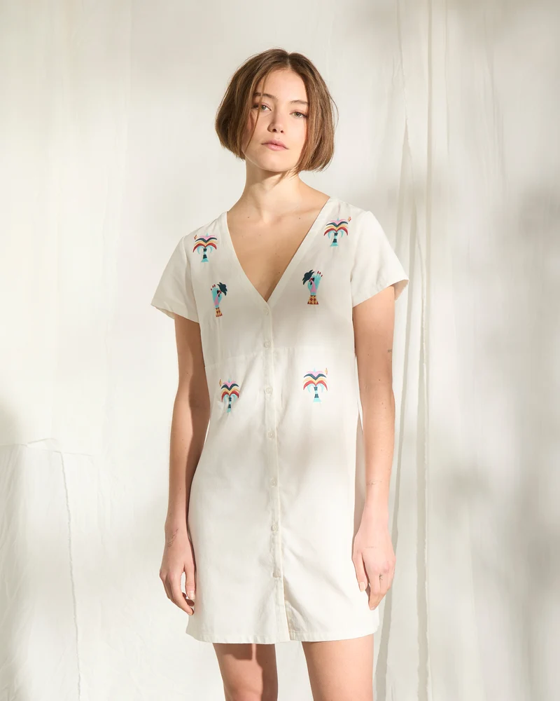 Bruno Lucas Hemdkleid - Off White