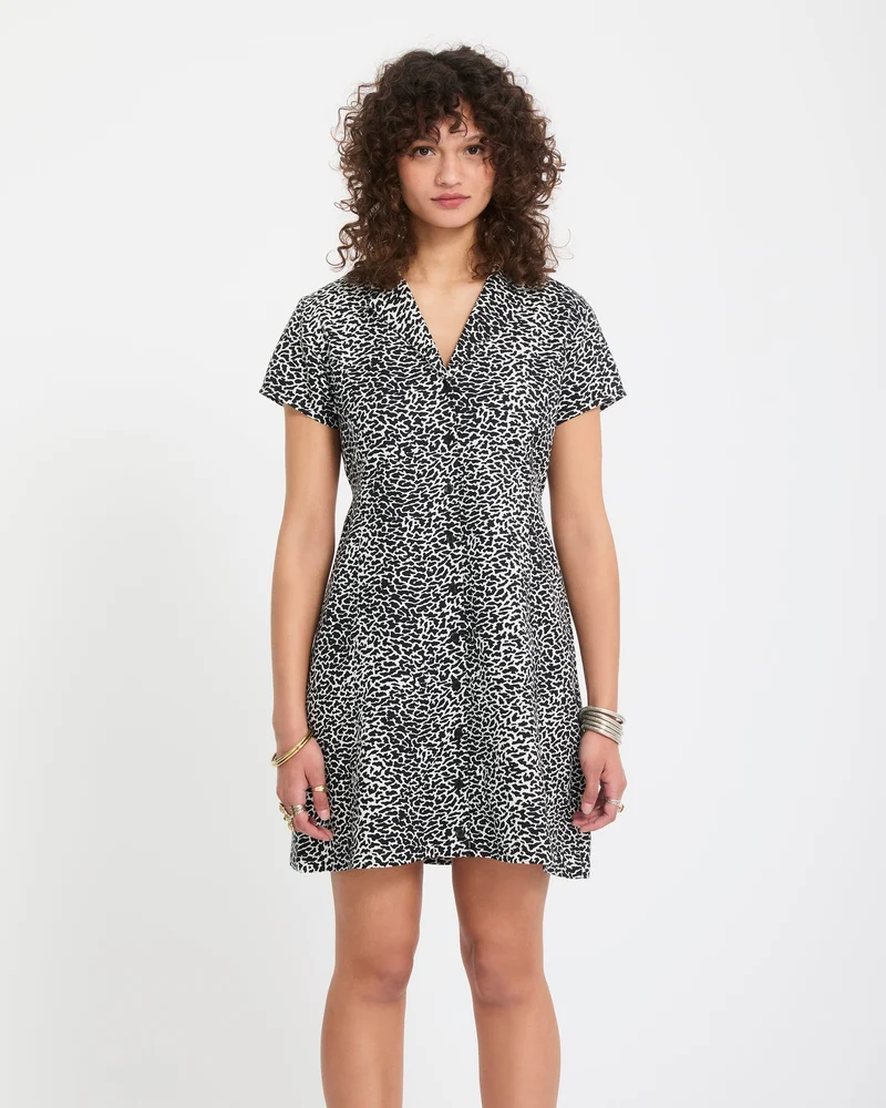 Rawly Kleid - Black White