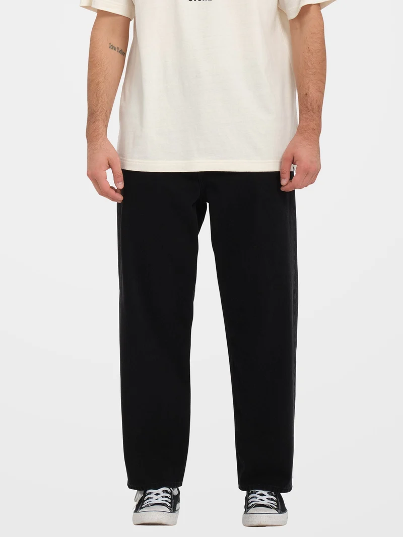 Billow Tapered Jeans - BLACK