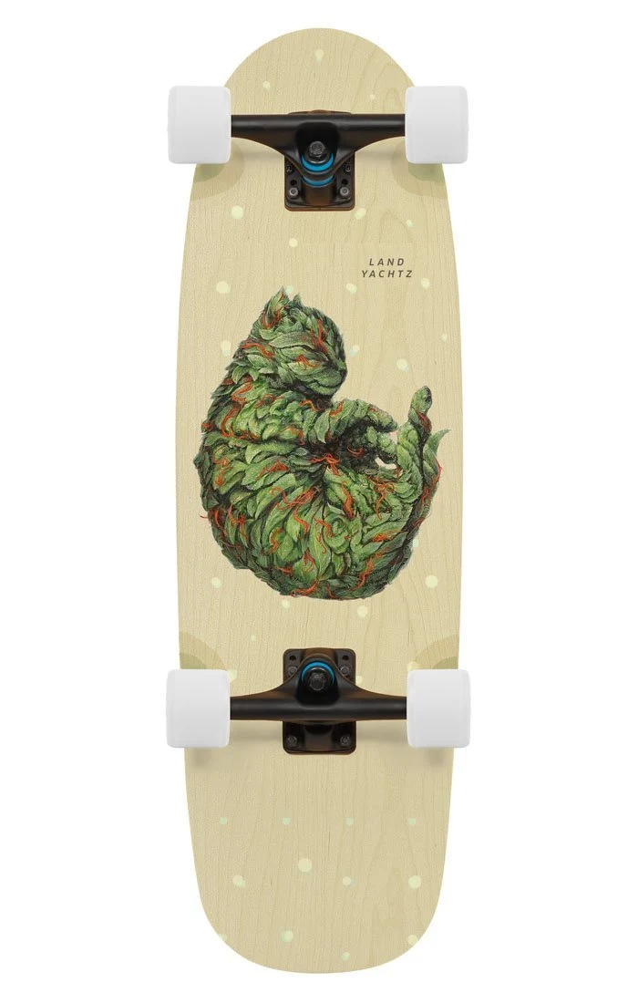 Landyachtz: Tug Boat Meowijuana Longboard Skateboard Complete