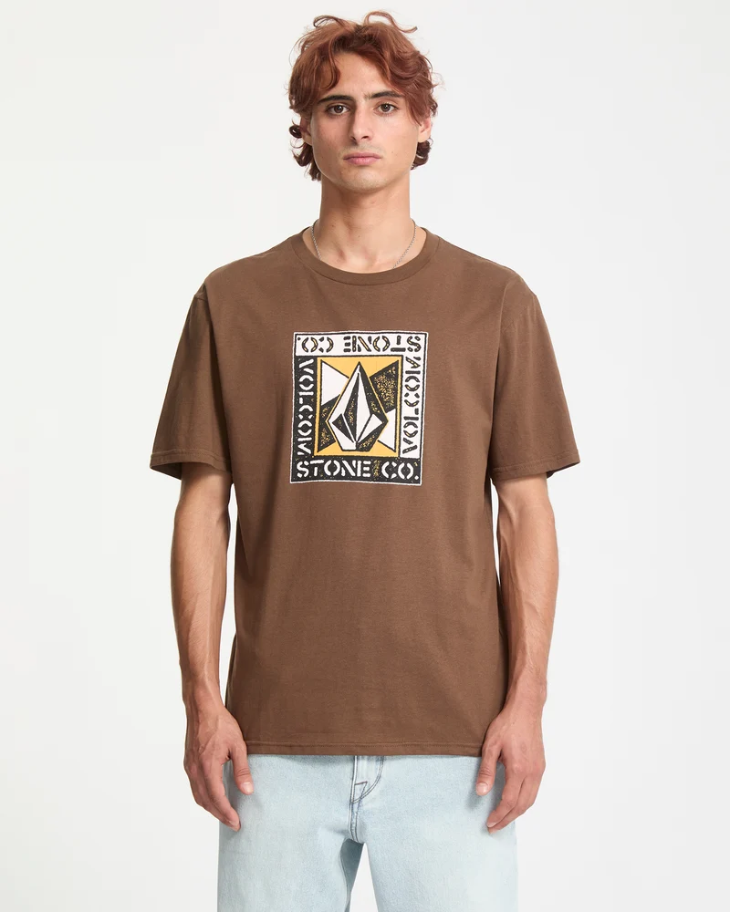 Angle Iron T-Shirt - Brown Stone